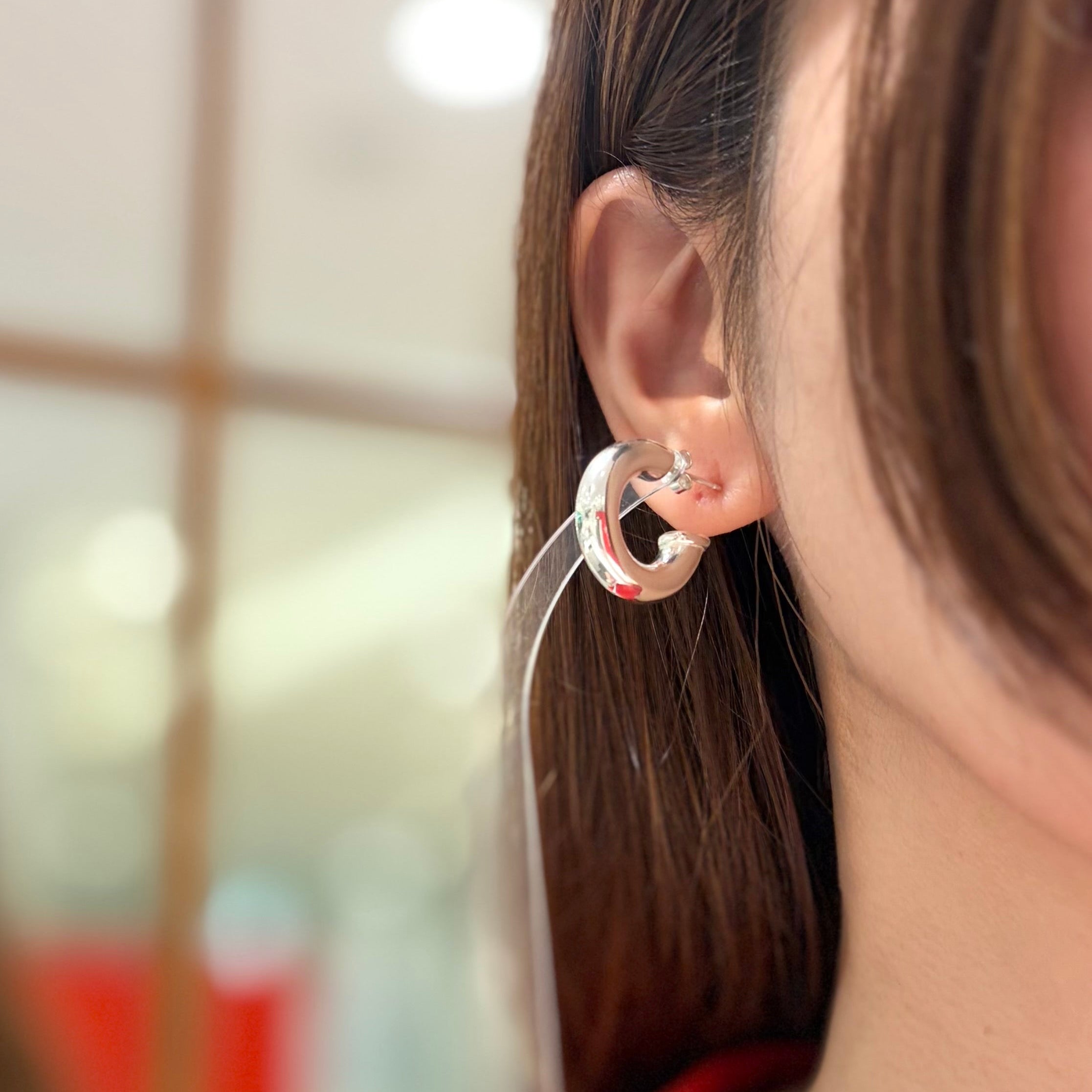 Silver925 hoop pierce 4 – Biju mam
