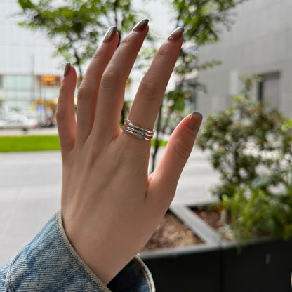 Silver925 plain ring 8