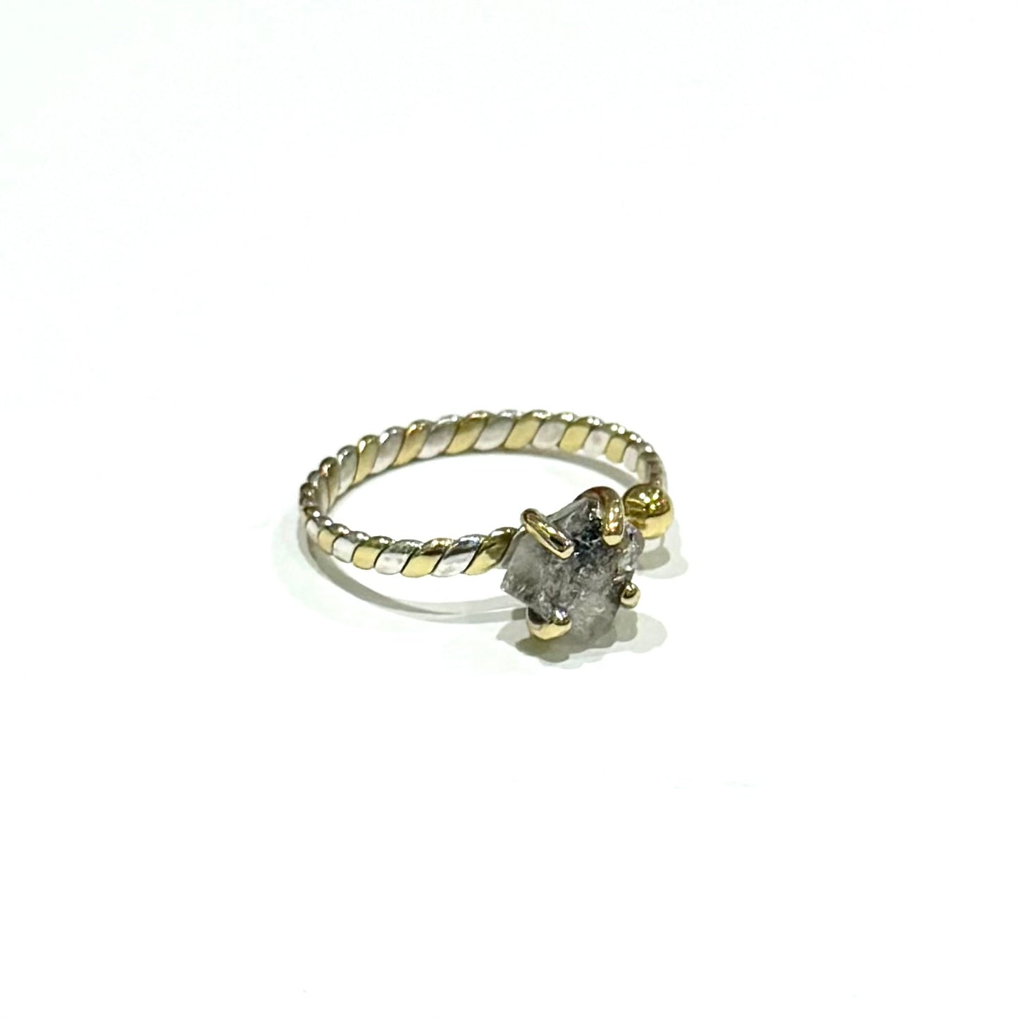 Herkimer diamond ring 11