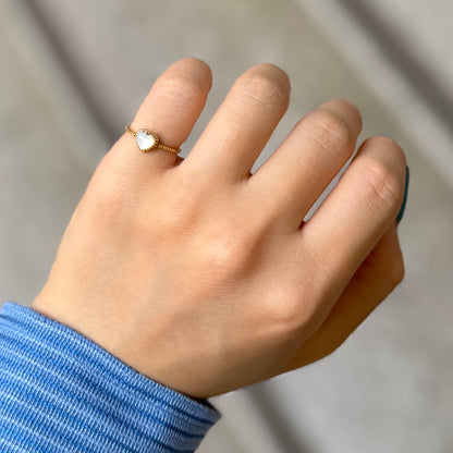 Brass Heart ring
