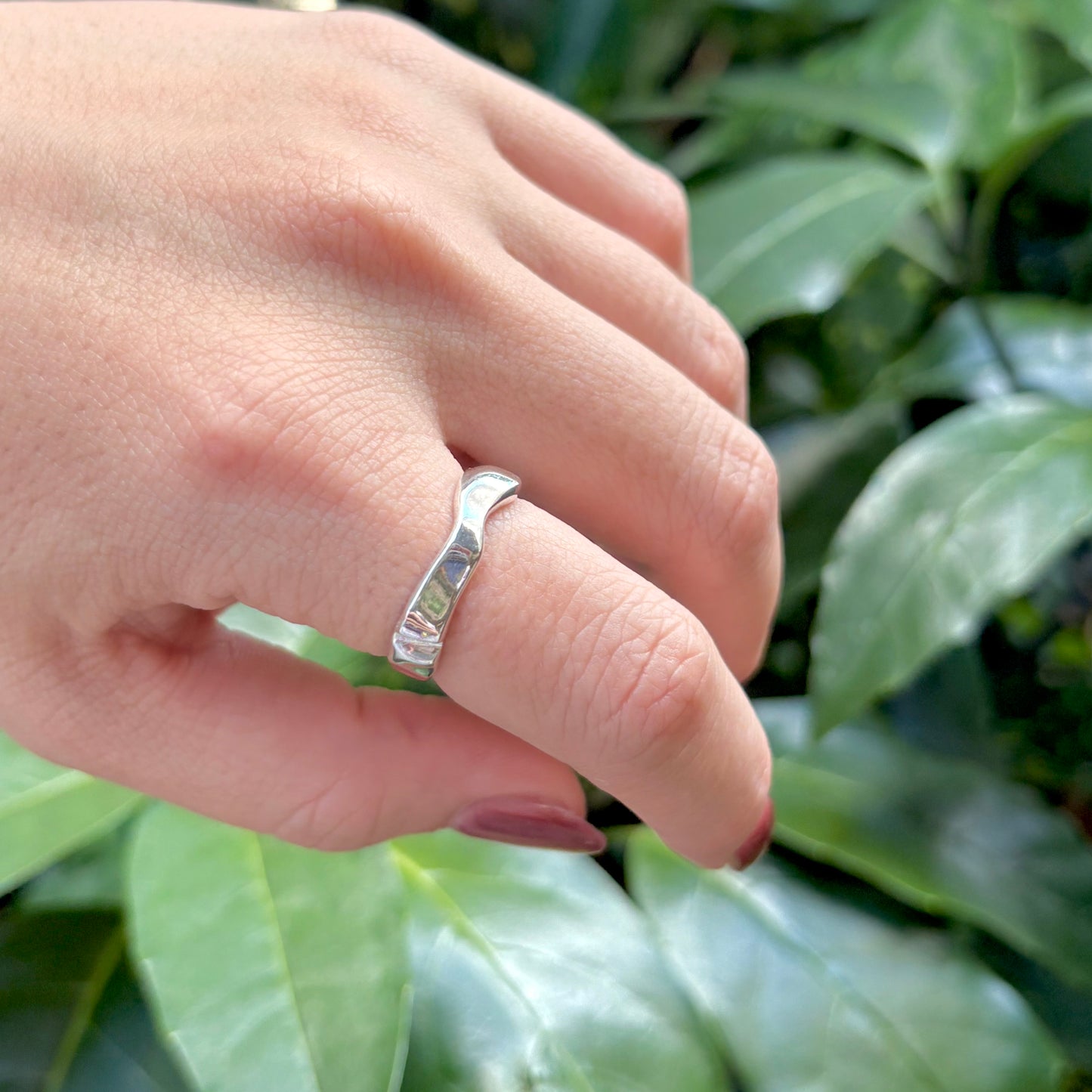 Silver925 plain ring 68