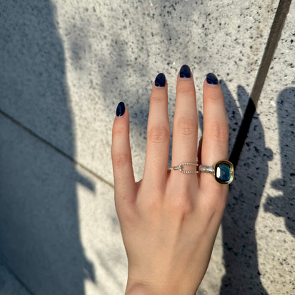 Silver925×Brass plain ring 27