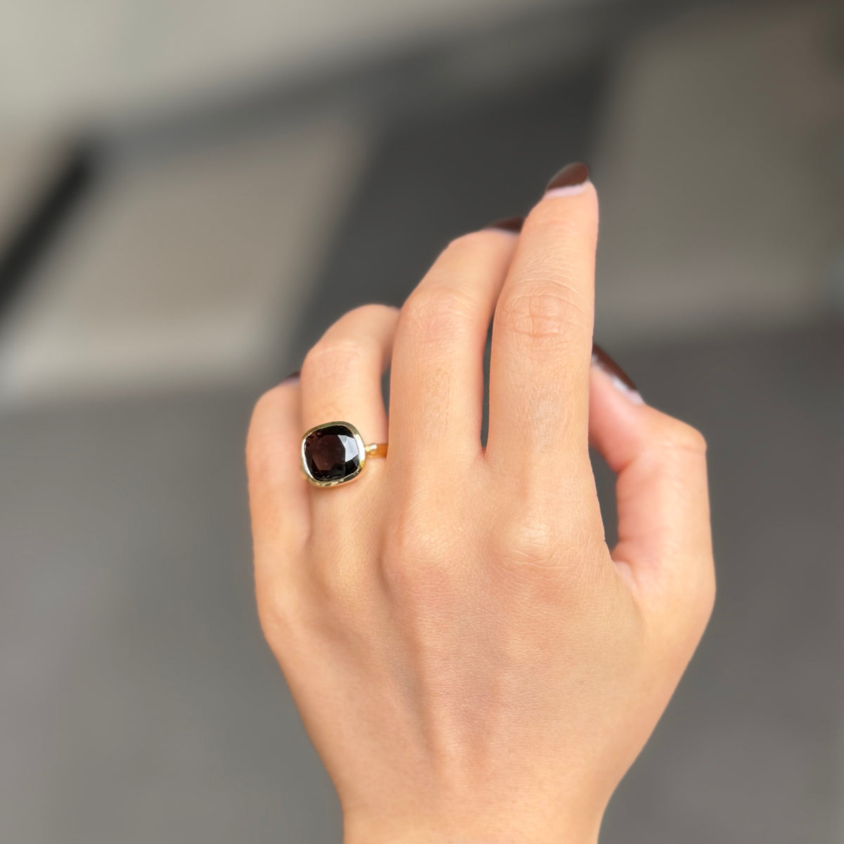 Brass square ring