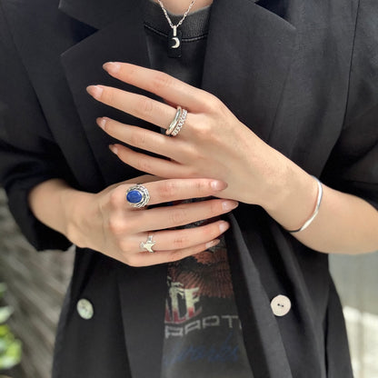 Silver925 plain ring 55