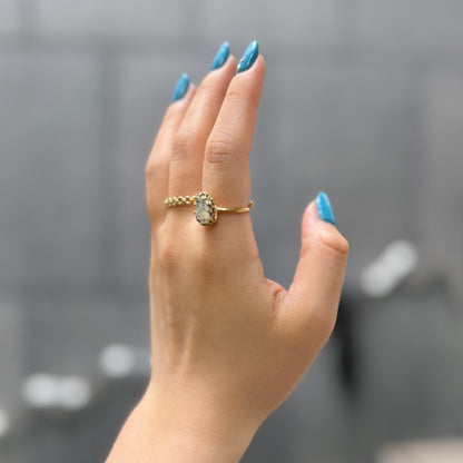 Brass design ring 13