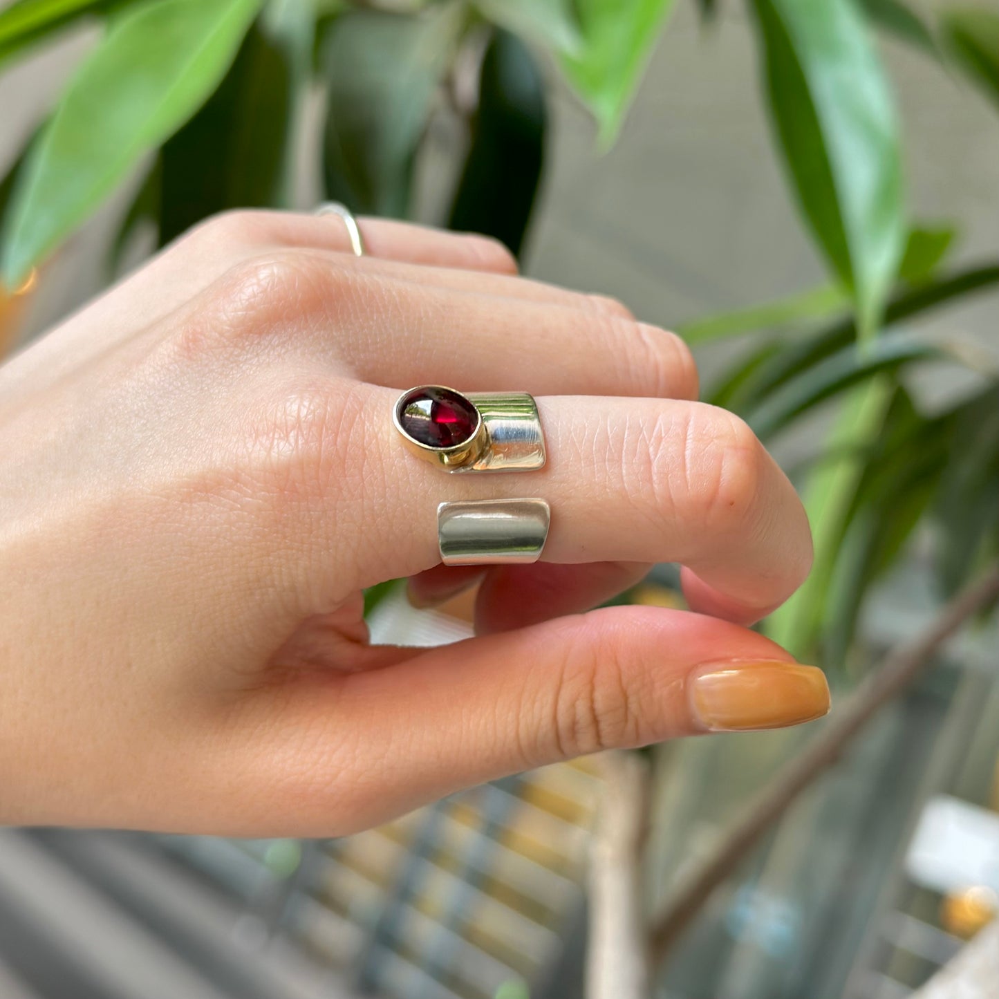 Silver925×Brass design ring 7