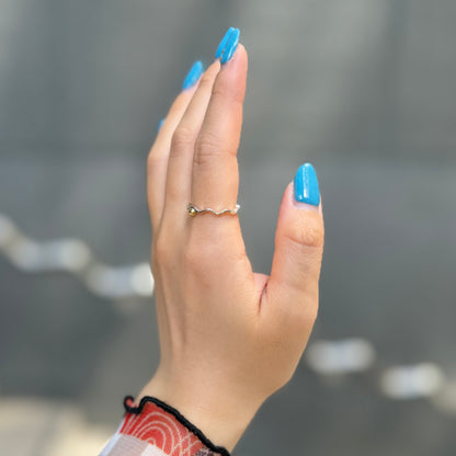 Silver925×Brass plain ring 3