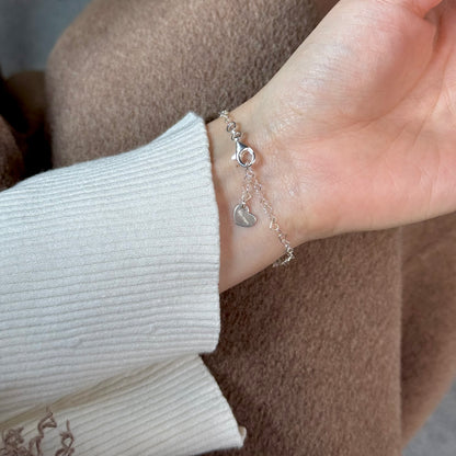 Silver925 chain bracelet〈Heart〉