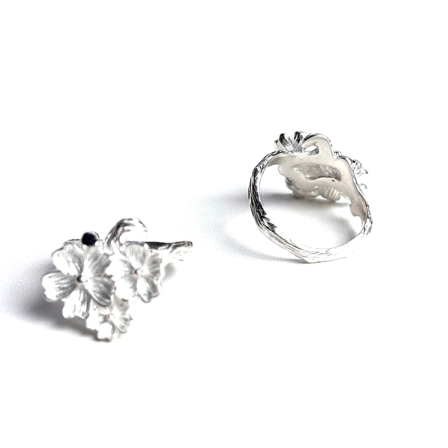Flower plain ring 6