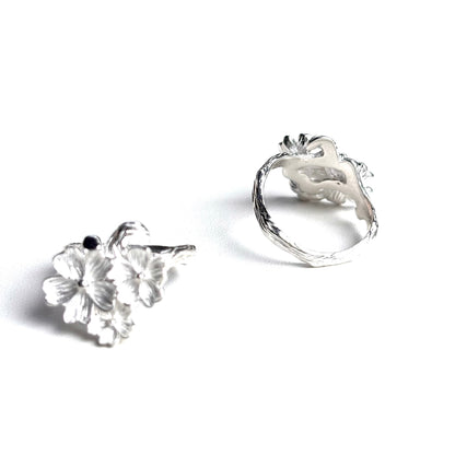 Flower plain ring 6