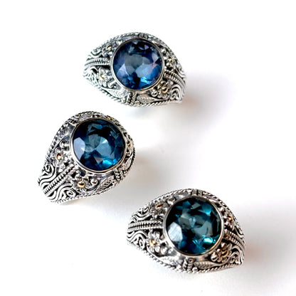 《 FUKUOKA limited 》【Biju mam poco】Blue Fluorite ring