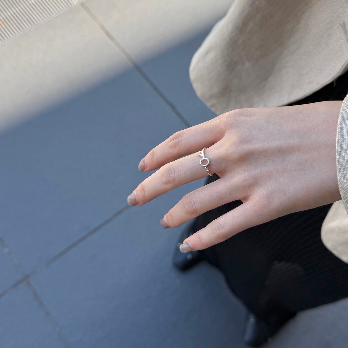Silver925 plain ring 13
