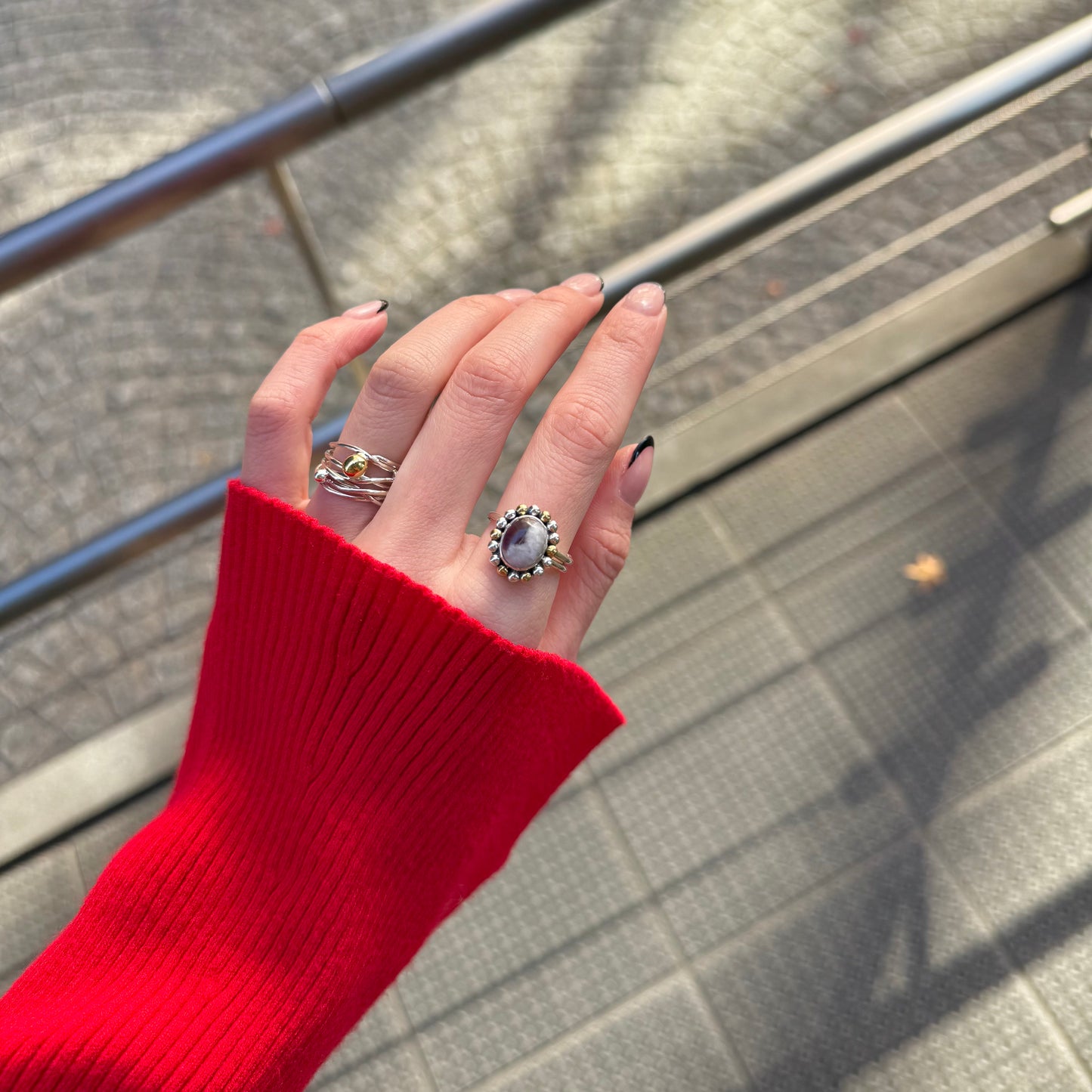 Silver925×Brass design ring 15