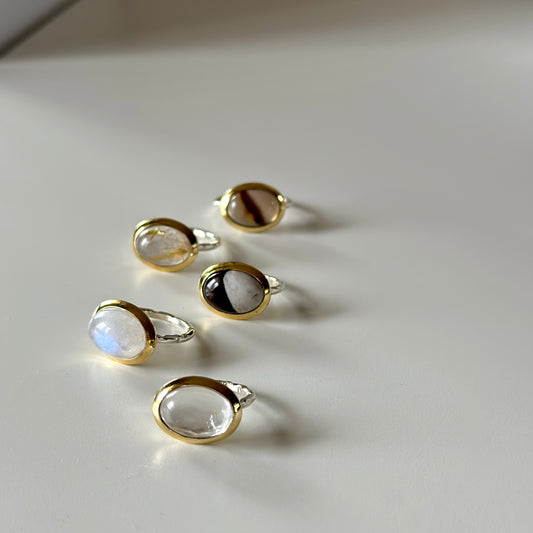 Silver925×Brass design ring 2