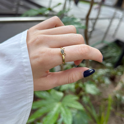 Brass Cat design ring 2