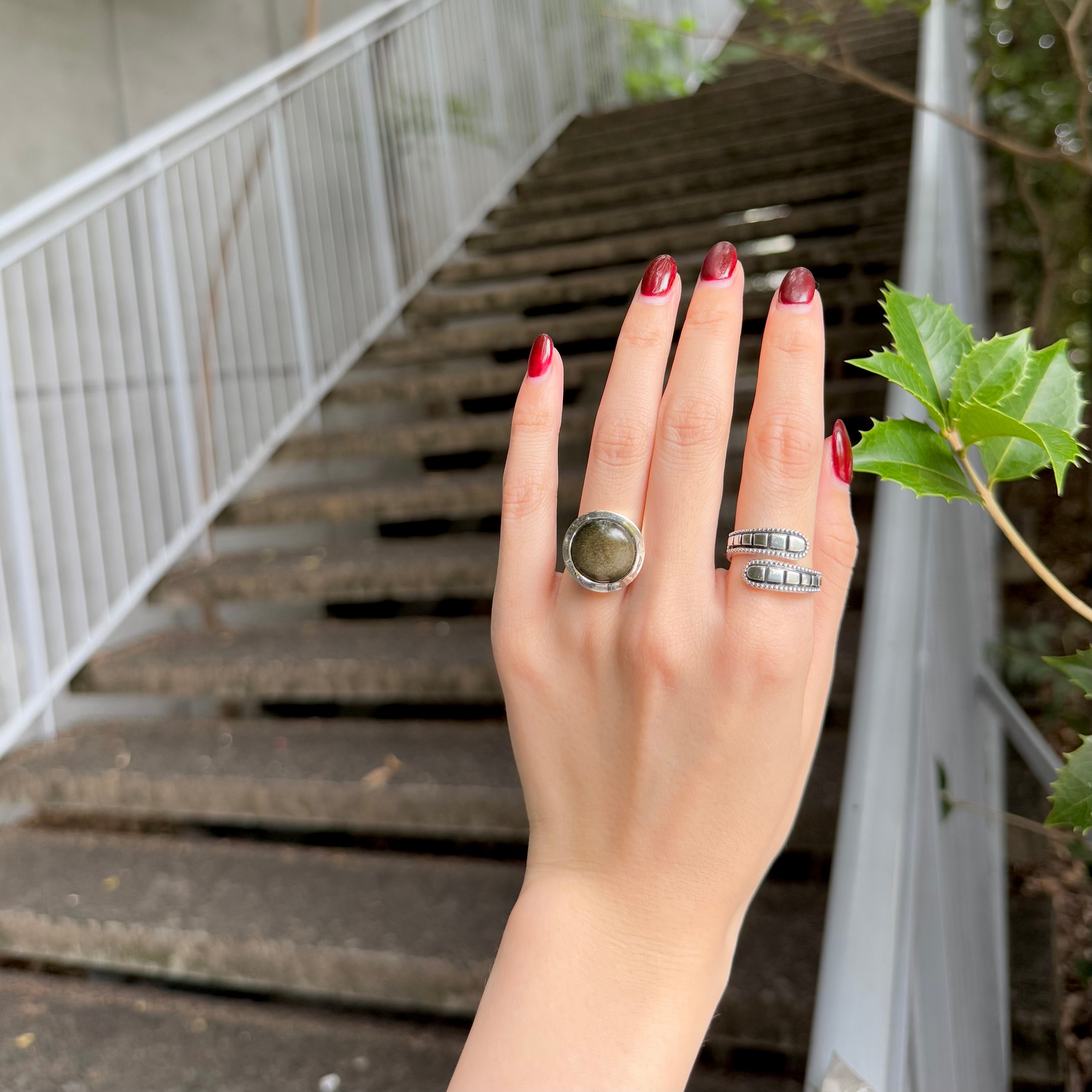 Biju mam poco】Silver925 plain ring