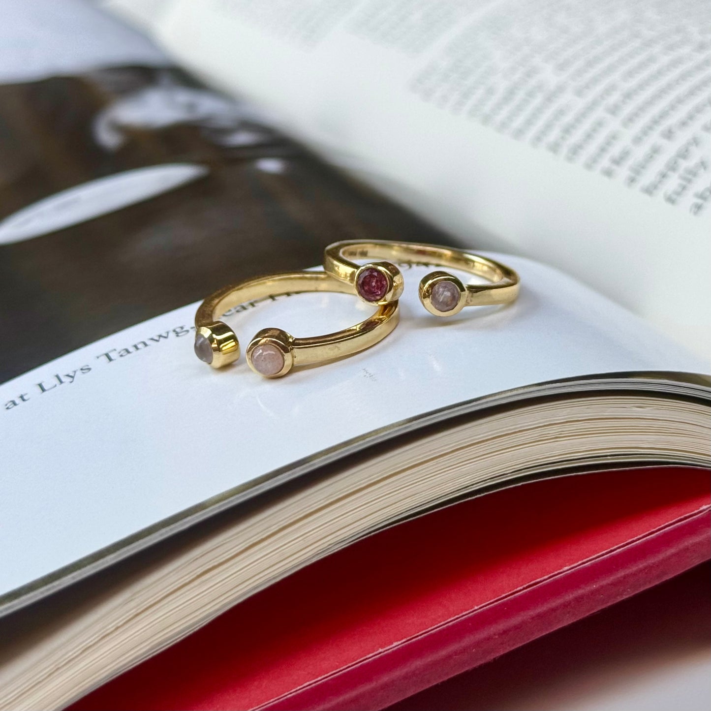 Brass 2stone ring 12