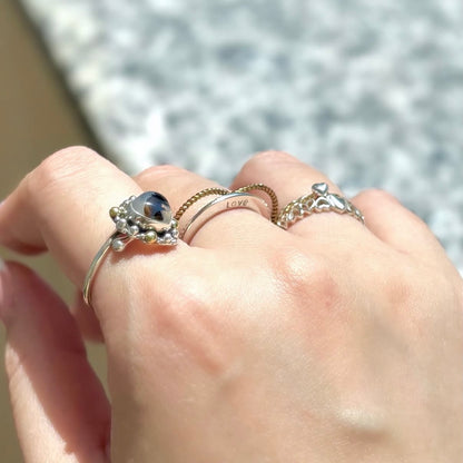 "Love" plain ring