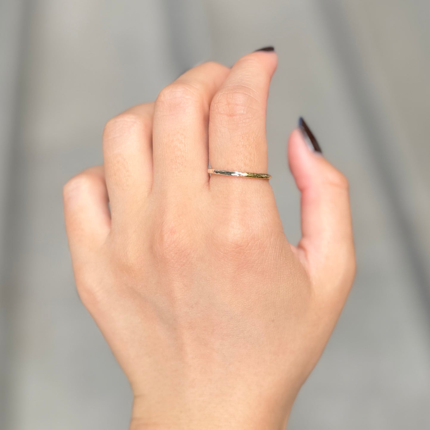 Silver925×brass plain ring 13