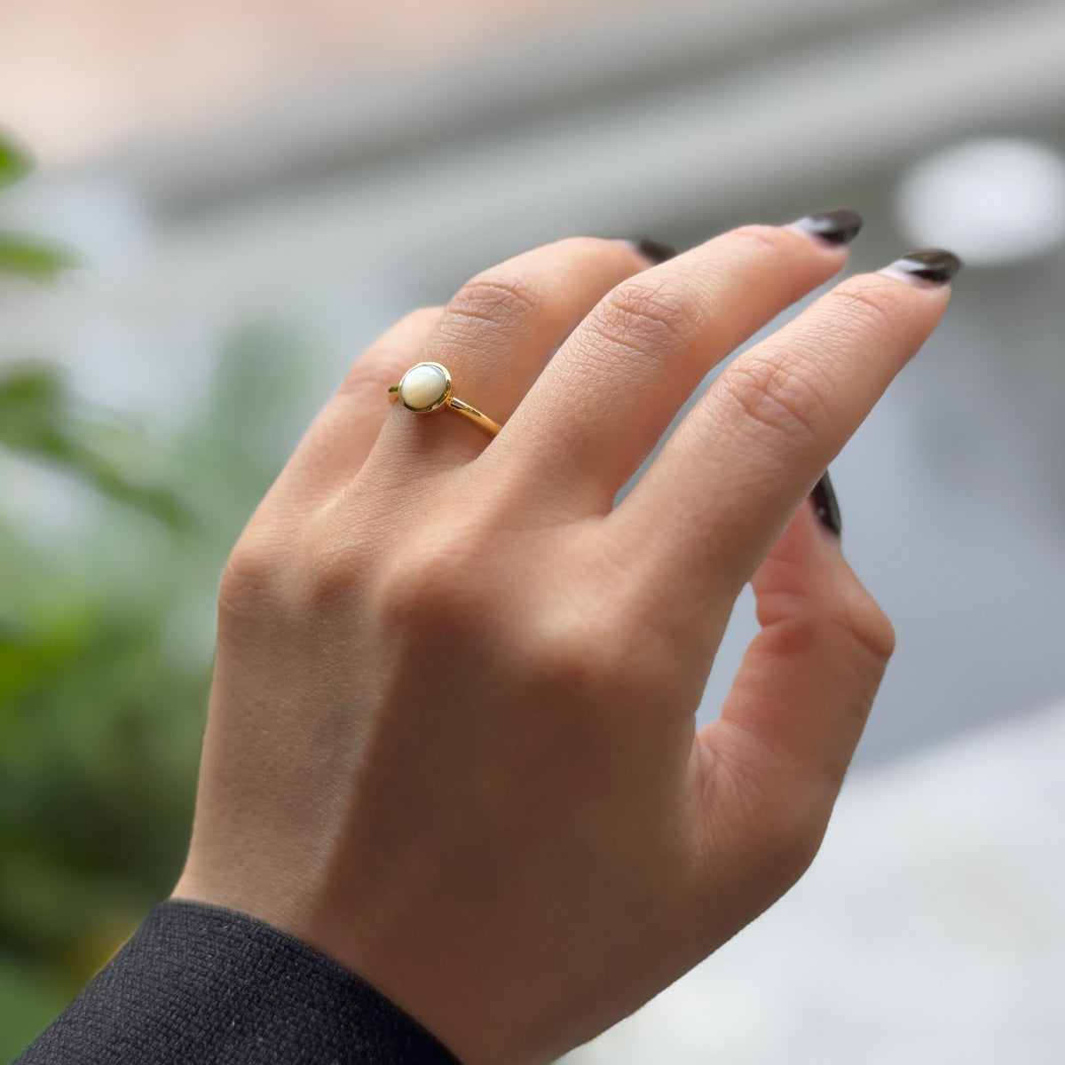Brass 1stone ring