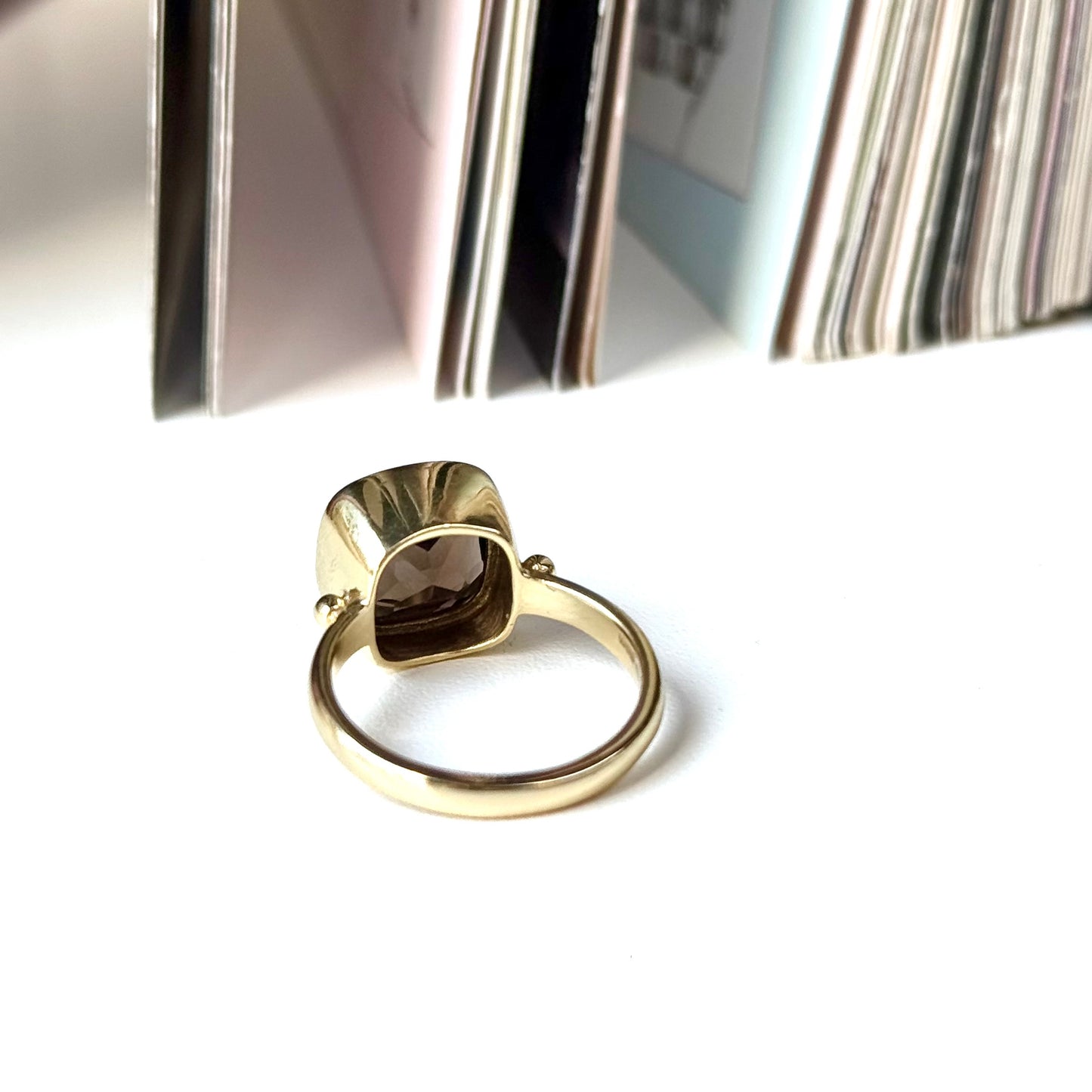Brass square ring