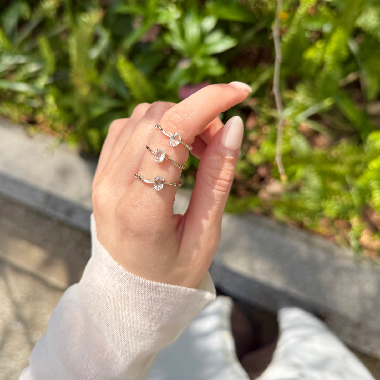 Herkimer Diamond ring 7