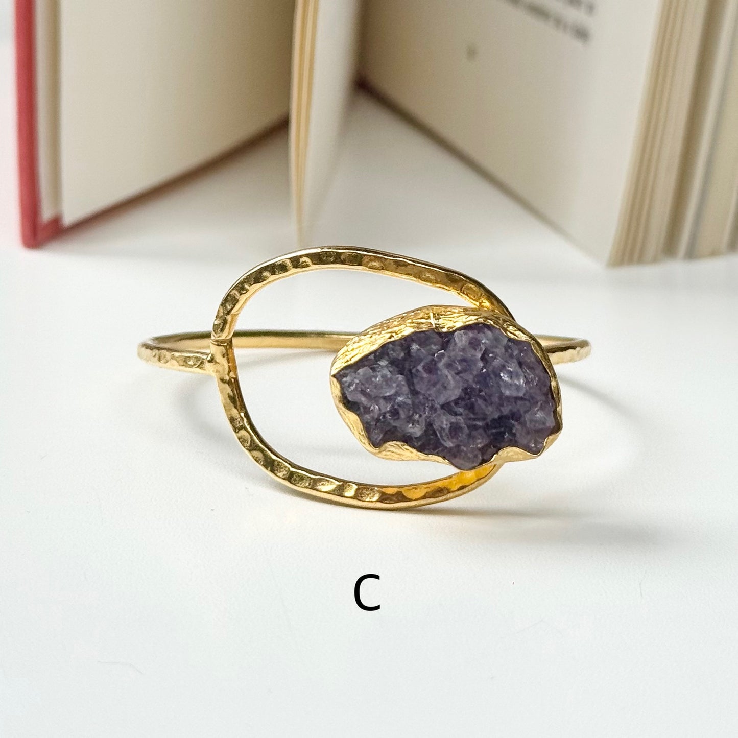 Brass 1stone bangle 3