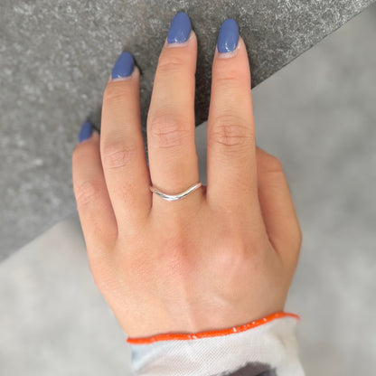 Silver925 plain ring 44