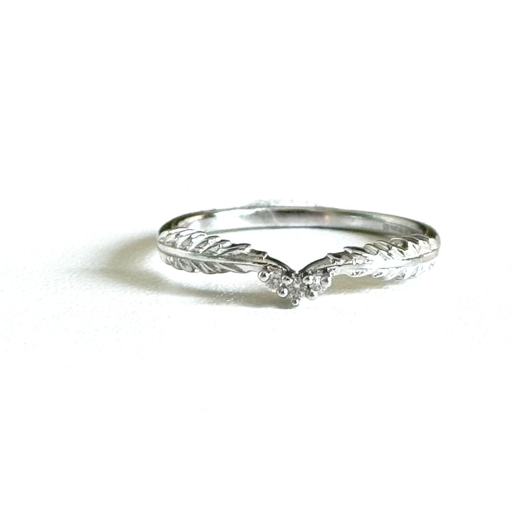 【Biju mam poco】White diamond ring