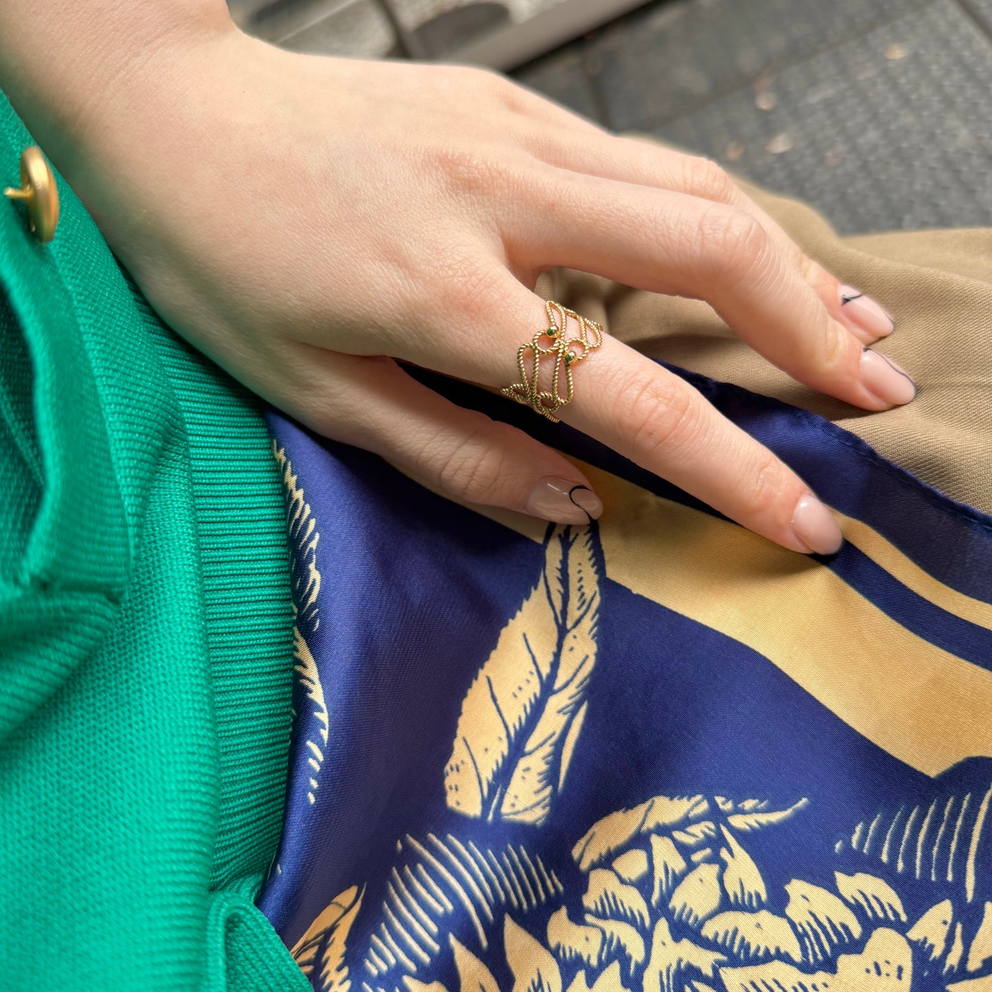 Brass plain ring 65