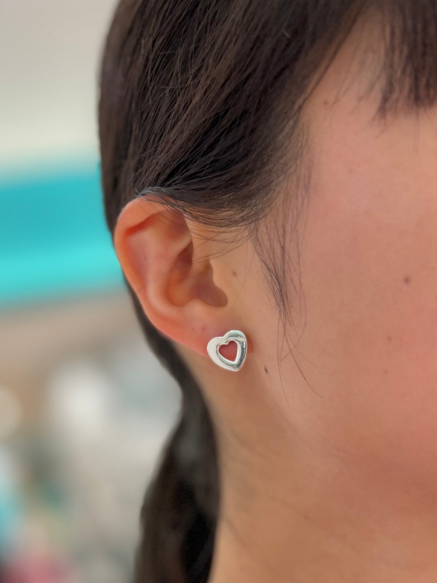 Silver925 plain pierce〈Heart〉