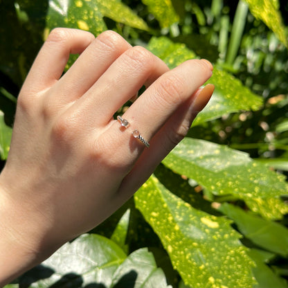 Silver925 2stone ring 18