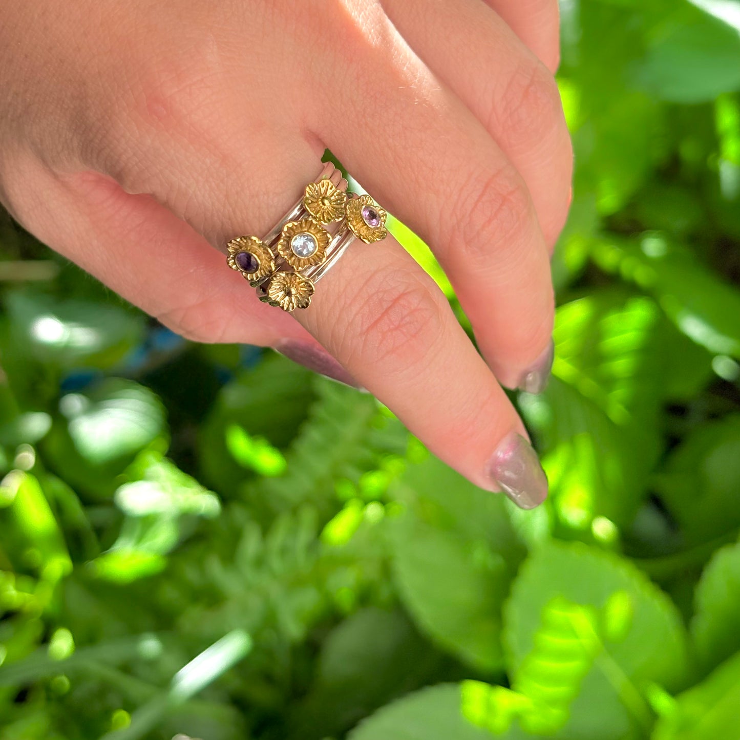 Flower stacking ring