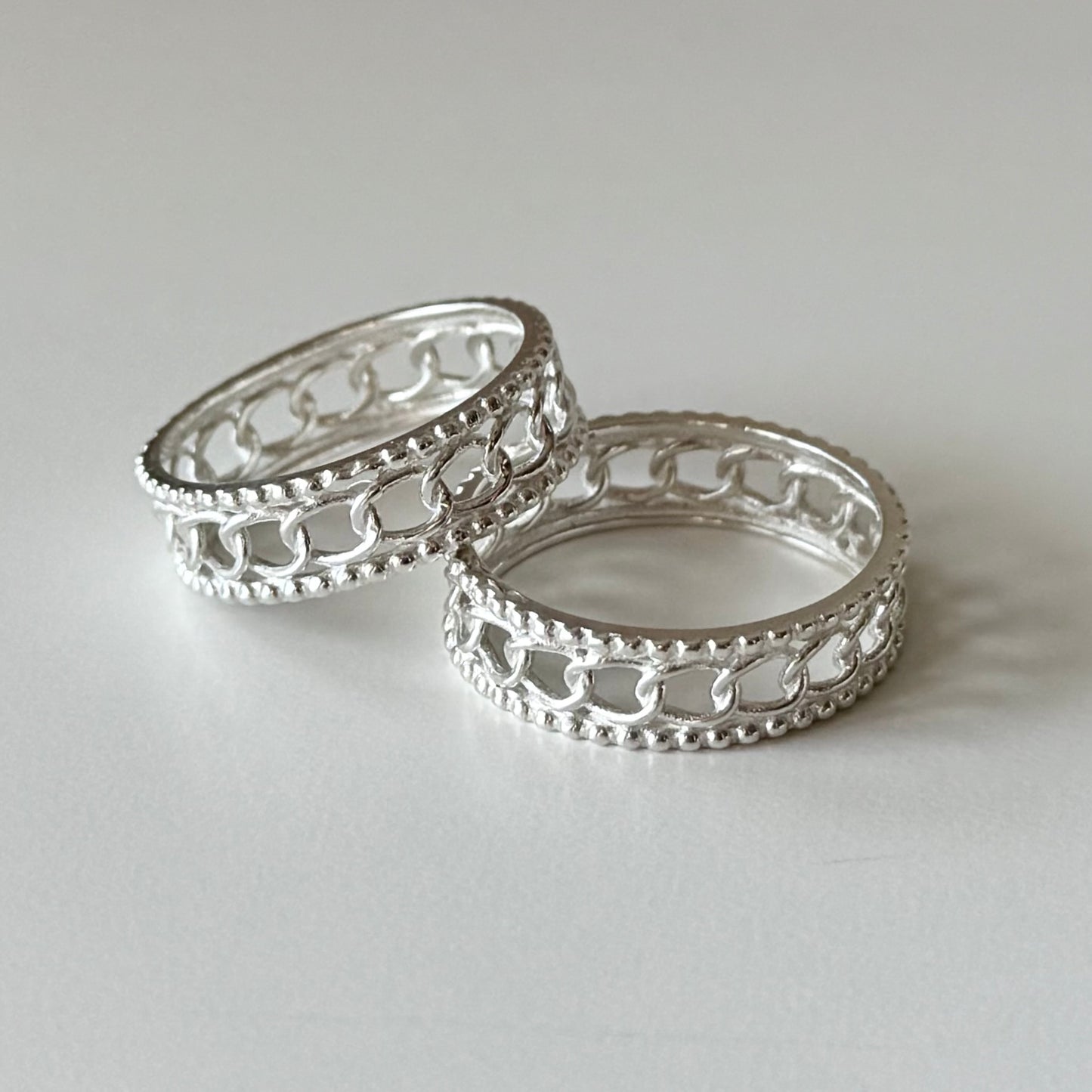 Silver925 plain ring 43