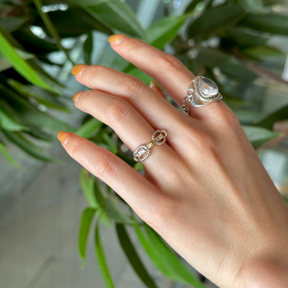 Silver925×Brass plain ring 17