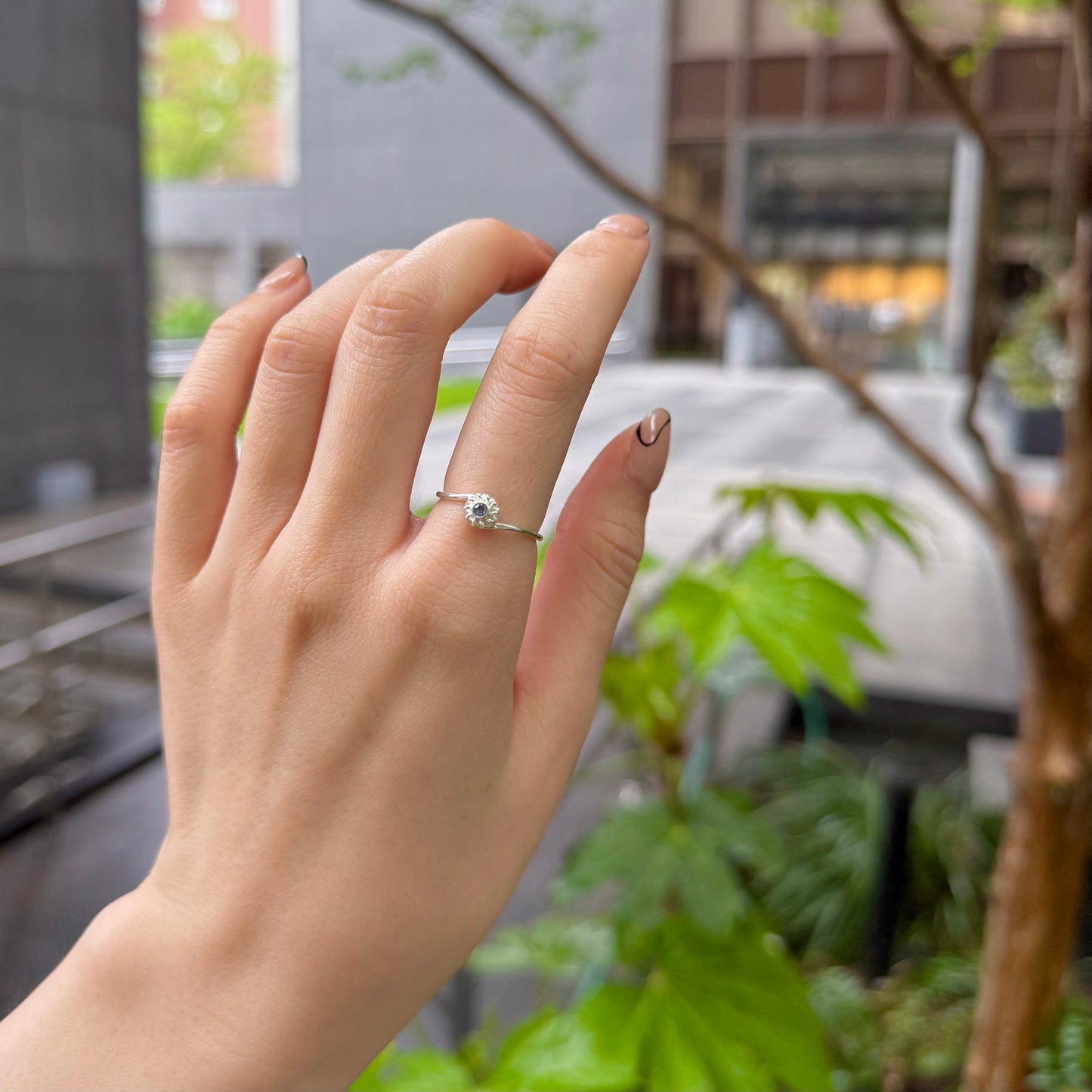 Flower design ring 9
