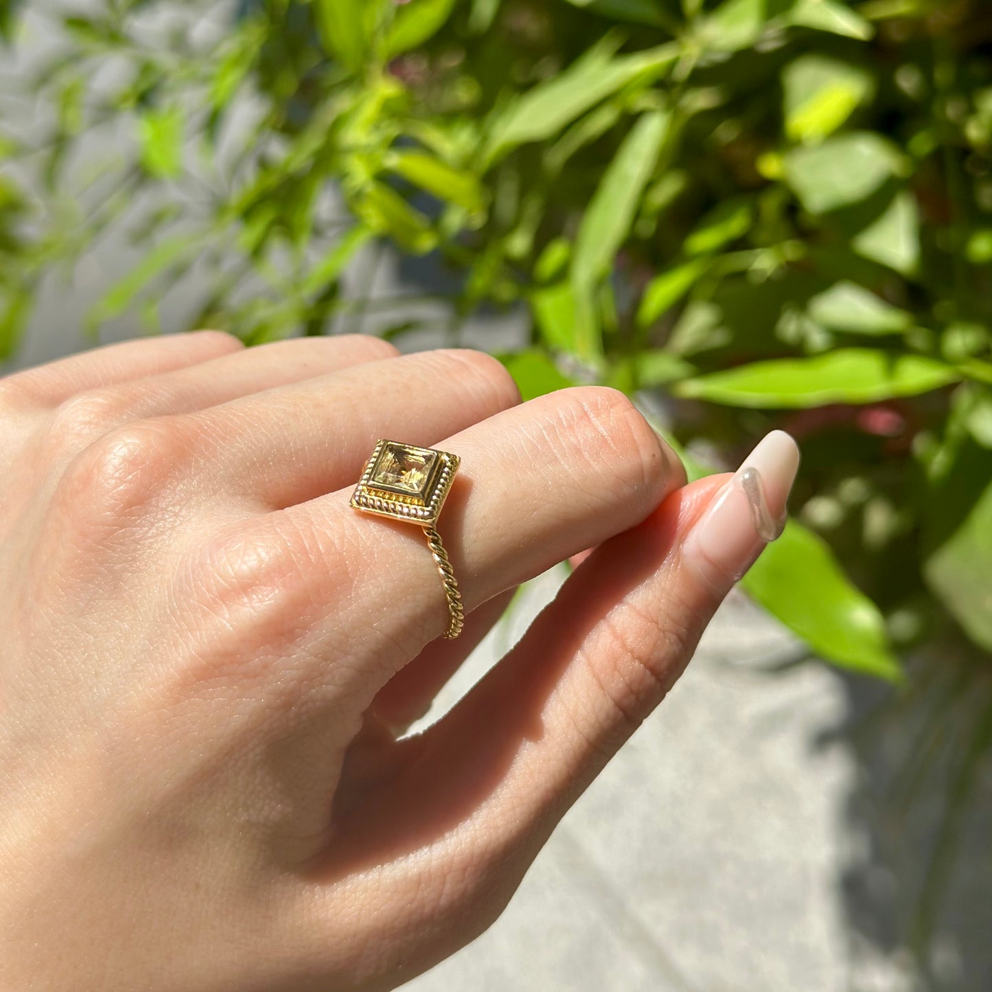 Brass petit ring 12