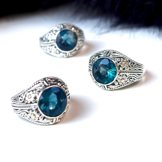 《 FUKUOKA limited 》【Biju mam poco】Blue Fluorite ring