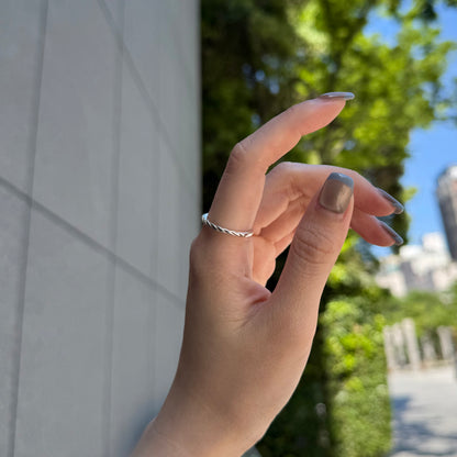 Silver925 plain ring 14