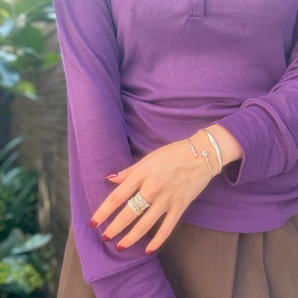 Silver925 1stone bangle