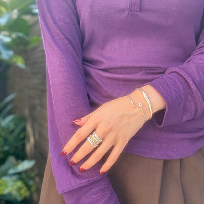 Silver925 1stone bangle