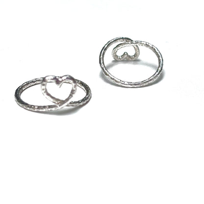 Heart plain ring 25