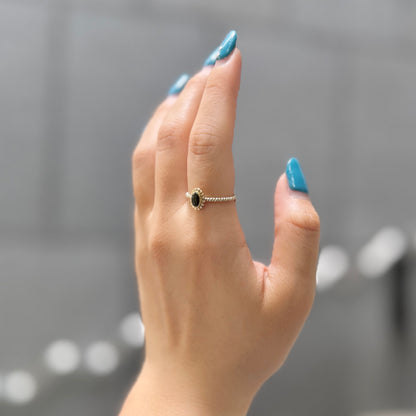 Silver925×Brass petit ring 3