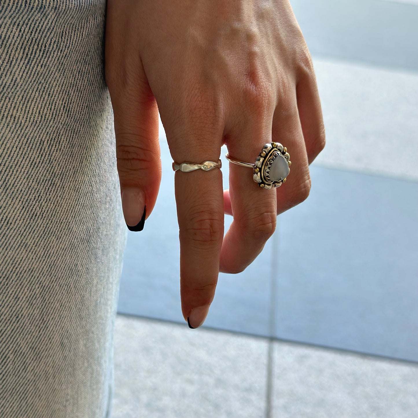 Silver925 plain ring 70