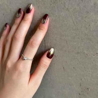Heart plain ring 24