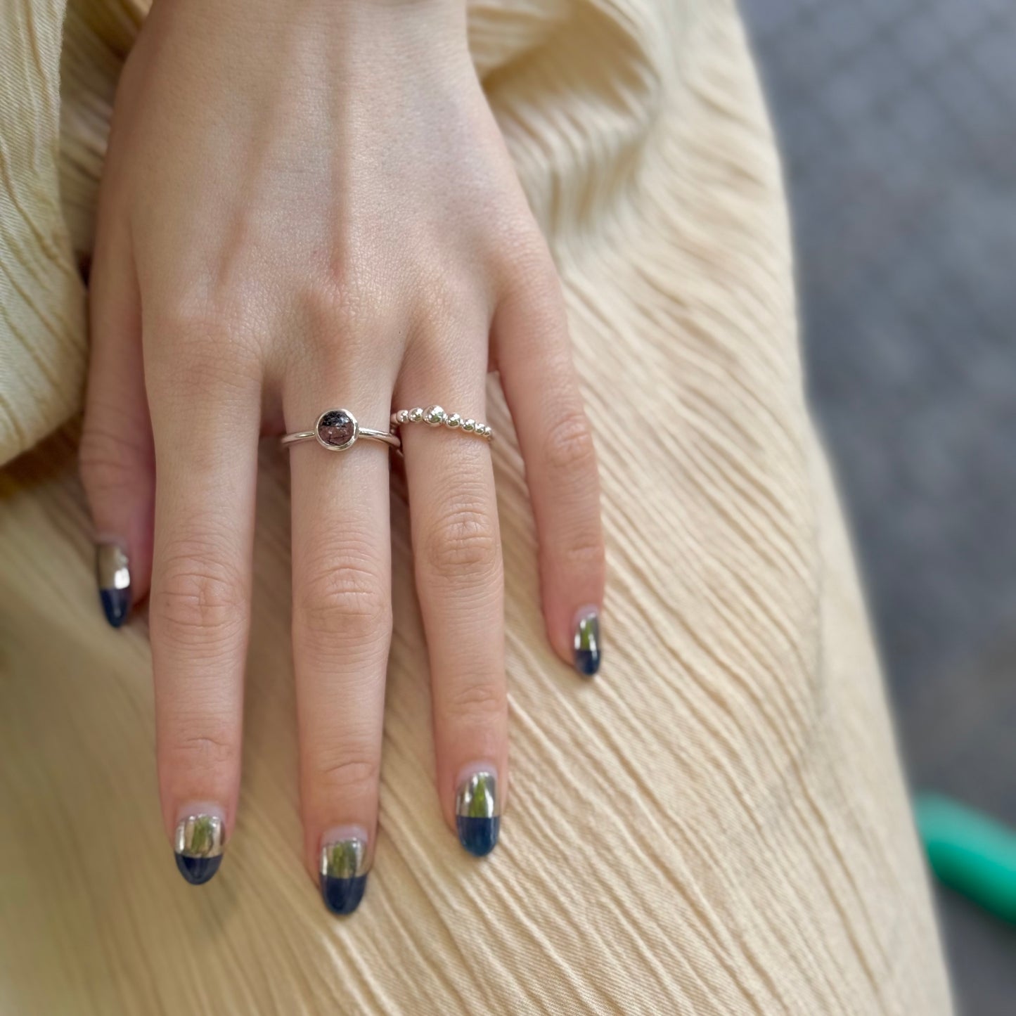 Silver925 1stone ring 7