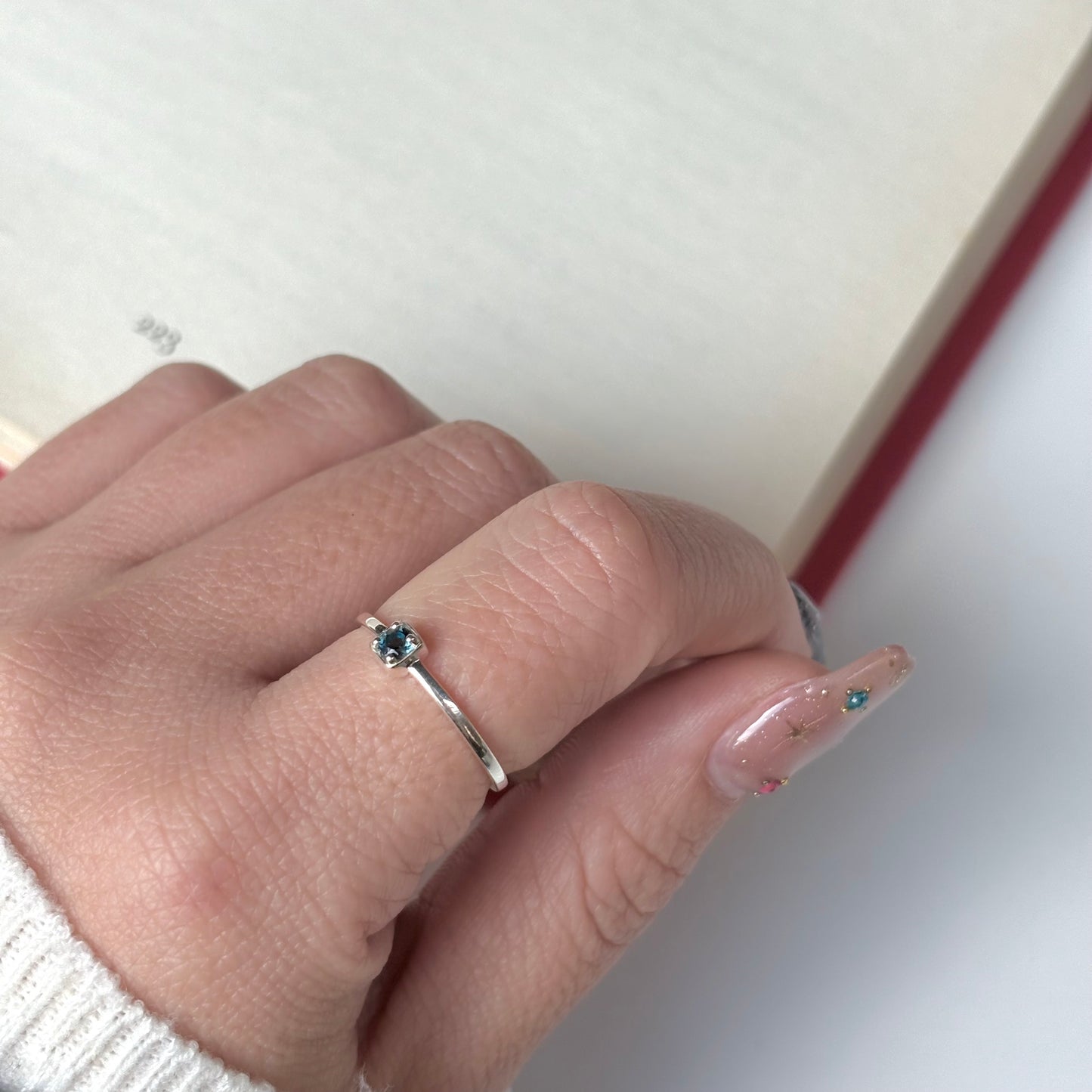 Silver925 1stone ring 1