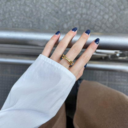 Brass plain ring 58
