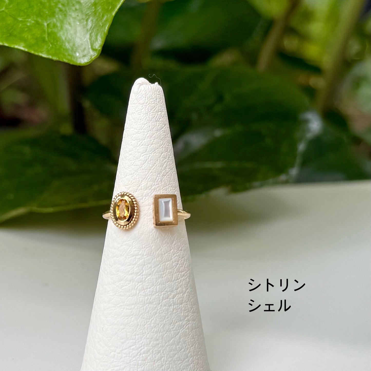Brass 2stone ring 11