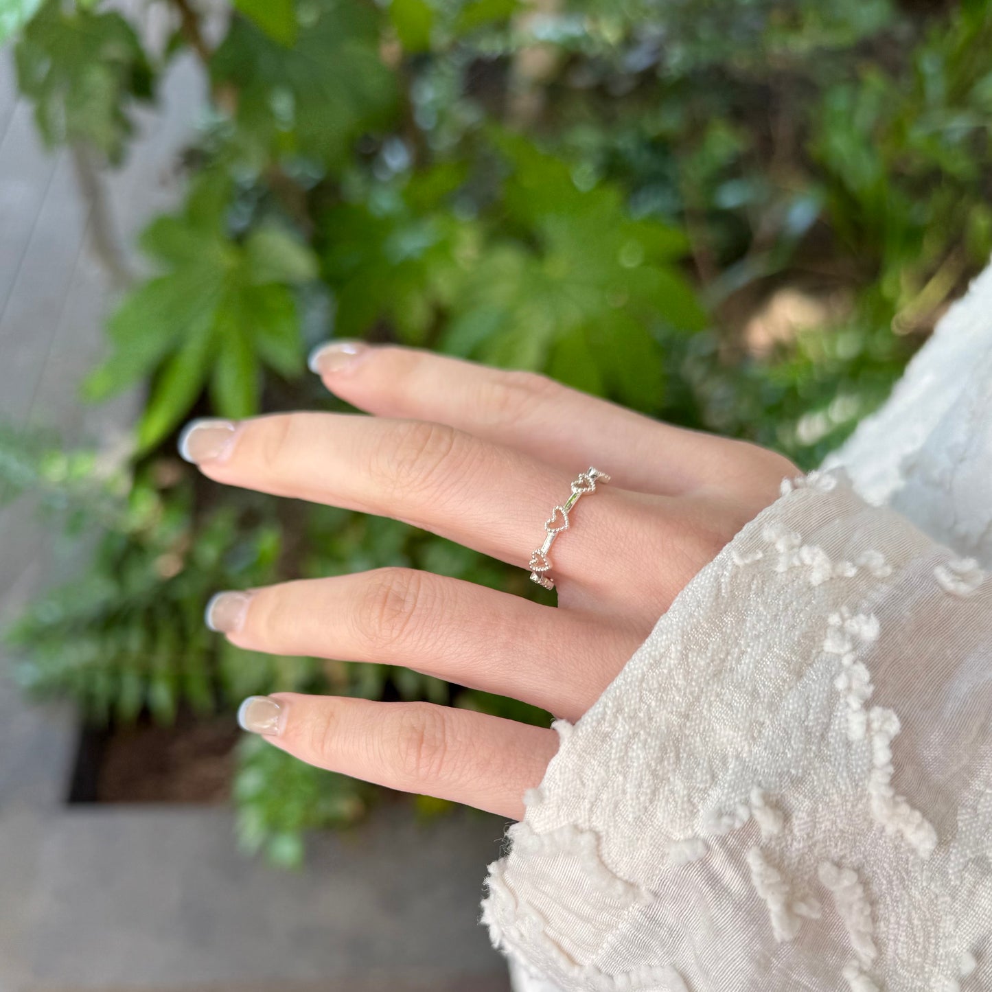 Heart plain ring 70